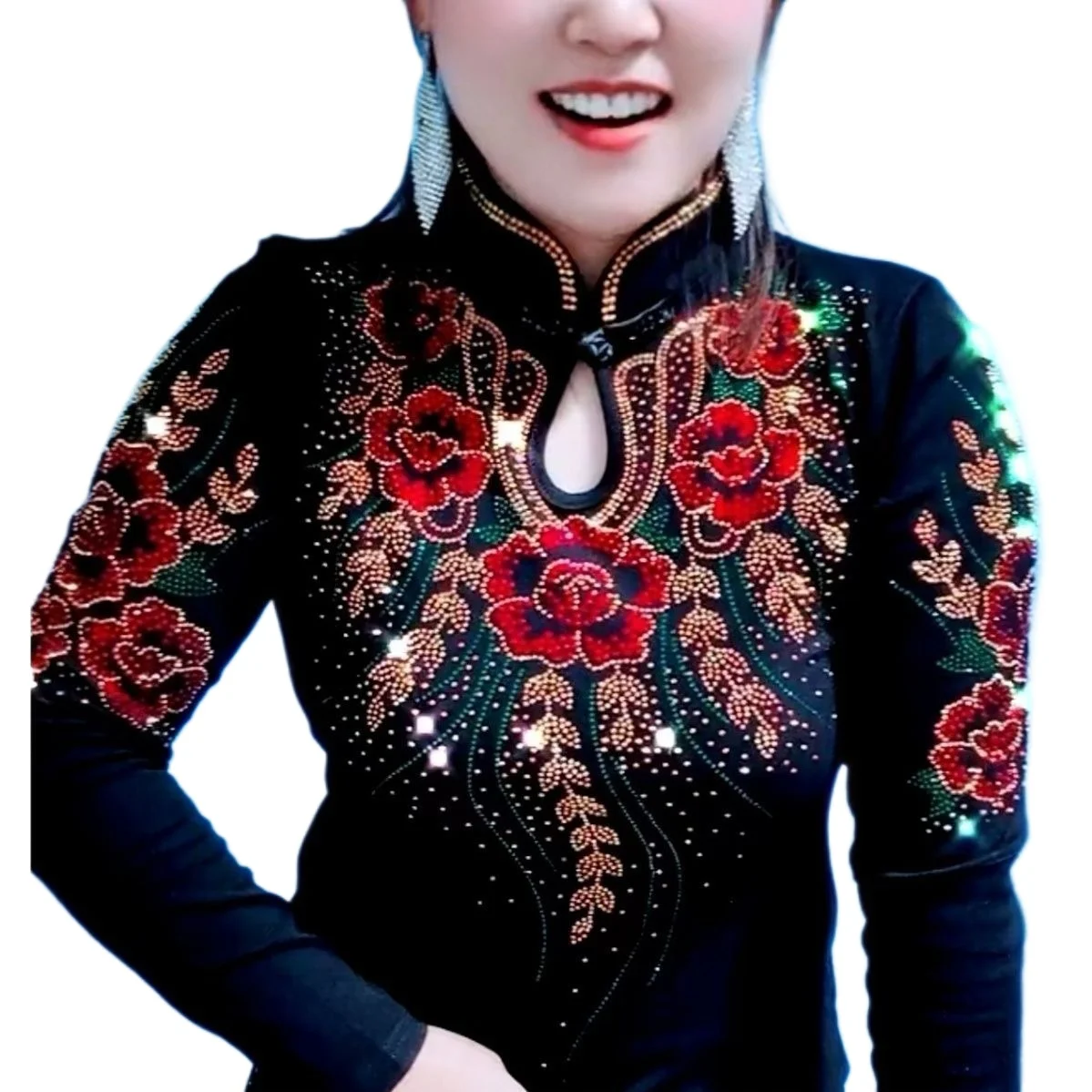 V neck flare sleeve rhinestones t shirts women shiny bling bling gemstones tees women black shiny tops
V neck flare sleeve rhinestones t shirts women shiny bling bling gemstones tees women black shiny tops