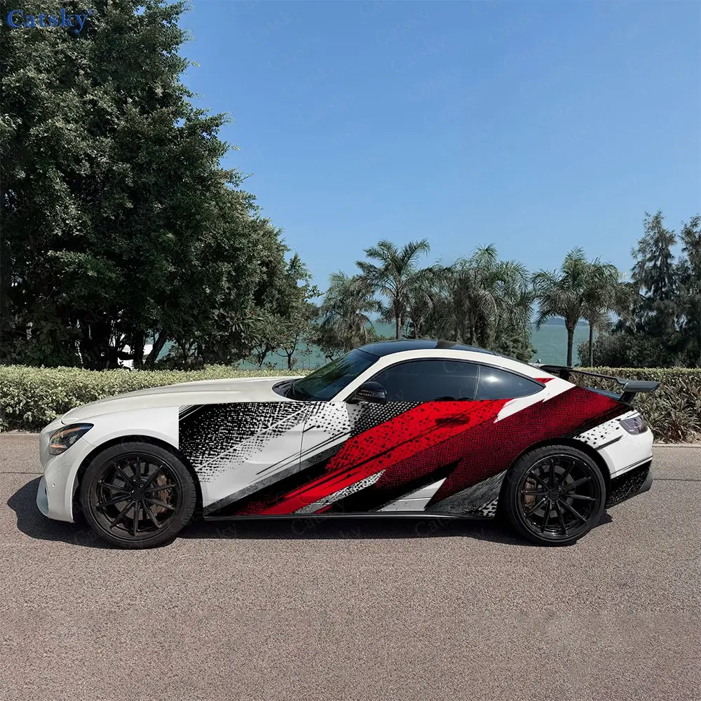 2pcs Red Black Speed Shadow Car Side Wraps, Self-Adhesive PVC Waterproof & Scratch-Resistant Stickers, Car Accessory Gift
2pcs Red Black Speed Shadow Car Side Wraps, Self-Adhesive PVC Waterproof & Scratch-Resistant Stickers, Car Accessory Gift