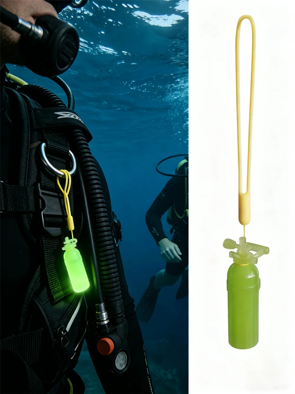High-Brightness Diving Luminous Pendant Signal Stick Light-Absorbing Scuba Tank Glow Stick for Water Sports Safety
High-Brightness Diving Luminous Pendant Signal Stick Light-Absorbing Scuba Tank Glow Stick for Water Sports Safety