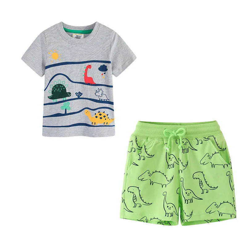 2 Pcs Tops + Shorts Dinosaurs Summer Boys Suits Children's Clothing Sets Shirts Boys Girls Children's Suit Girls Clothes
2 Pcs Tops + Shorts Dinosaurs Summer Boys Suits Children's Clothing Sets Shirts Boys Girls Children's Suit Girls Clothes