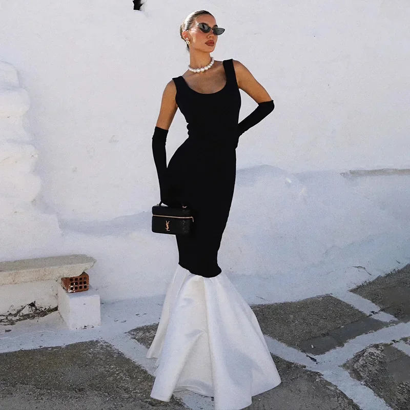 2025 Sexy Women Elegant Basic Casual Fashion Long Ruffles Night Club Dress Black Bodycon Clothes Outfits Evening Party Dress
2025 Sexy Women Elegant Basic Casual Fashion Long Ruffles Night Club Dress Black Bodycon Clothes Outfits Evening Party Dress