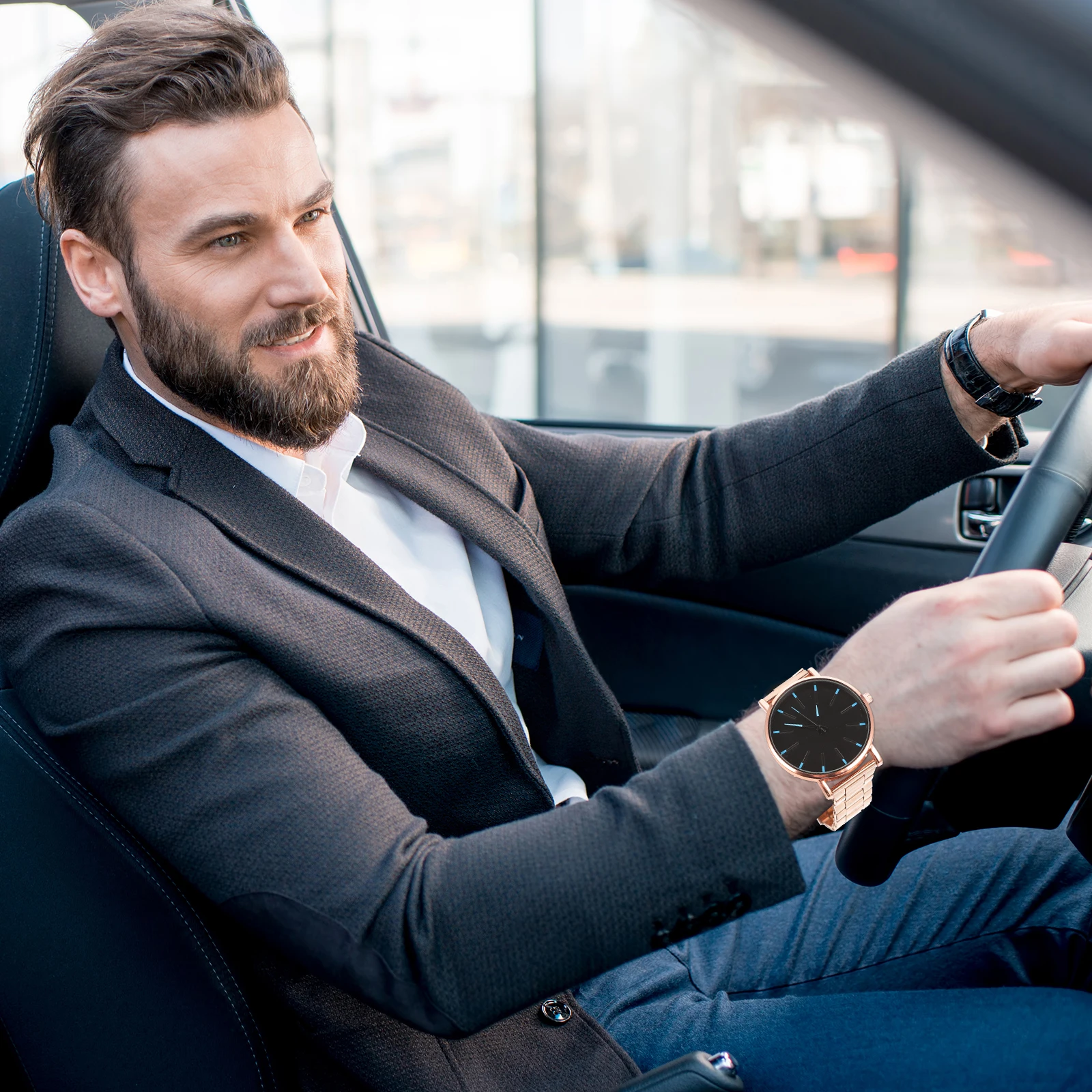 Stainless Wrist Fashion Quartz Elegant Simple Design Comfortable Bracelet For Men Gift For Husband Son Friends Casual Business 
Stainless Wrist Fashion Quartz Elegant Simple Design Comfortable Bracelet For Men Gift For Husband Son Friends Casual Business