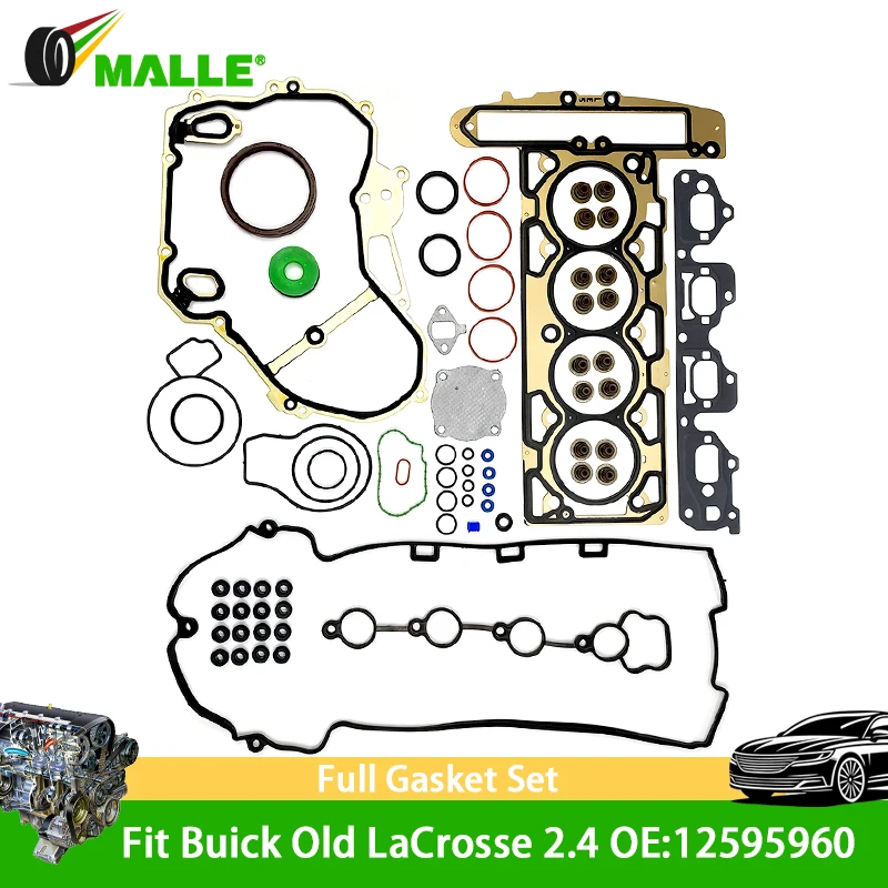 Full Gasket Set Auto Parts 12595960 Original Fit For Buick Old LaCrosse 2.4 LE5 STD Engine Overhaul Cylinder Head Gasket Kit 
Full Gasket Set Auto Parts 12595960 Original Fit For Buick Old LaCrosse 2.4 LE5 STD Engine Overhaul Cylinder Head Gasket Kit