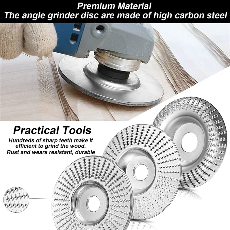 AF95-3 Pieces Wood Grinding Disc Wood Cutter Rasp Disc Grinding Discs Angle Grinder For Angle Grinder 125Mm
AF95-3 Pieces Wood Grinding Disc Wood Cutter Rasp Disc Grinding Discs Angle Grinder For Angle Grinder 125Mm