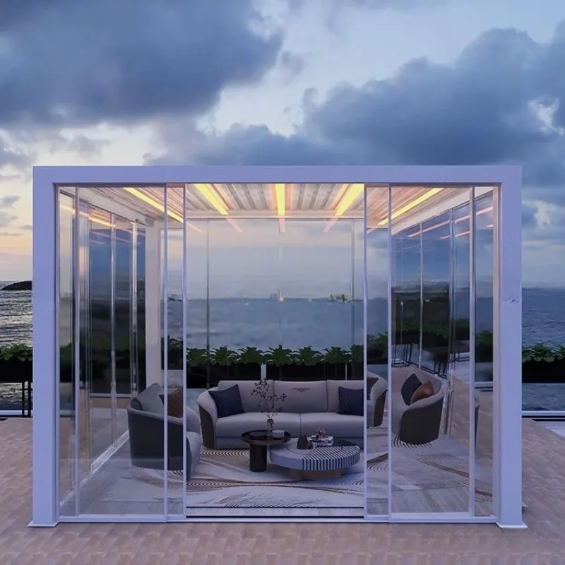 Electric Louvered Gazebo Garden Villa Garden Leisure Durable Reinforced Aluminum Alloy Gazebo
Electric Louvered Gazebo Garden Villa Garden Leisure Durable Reinforced Aluminum Alloy Gazebo