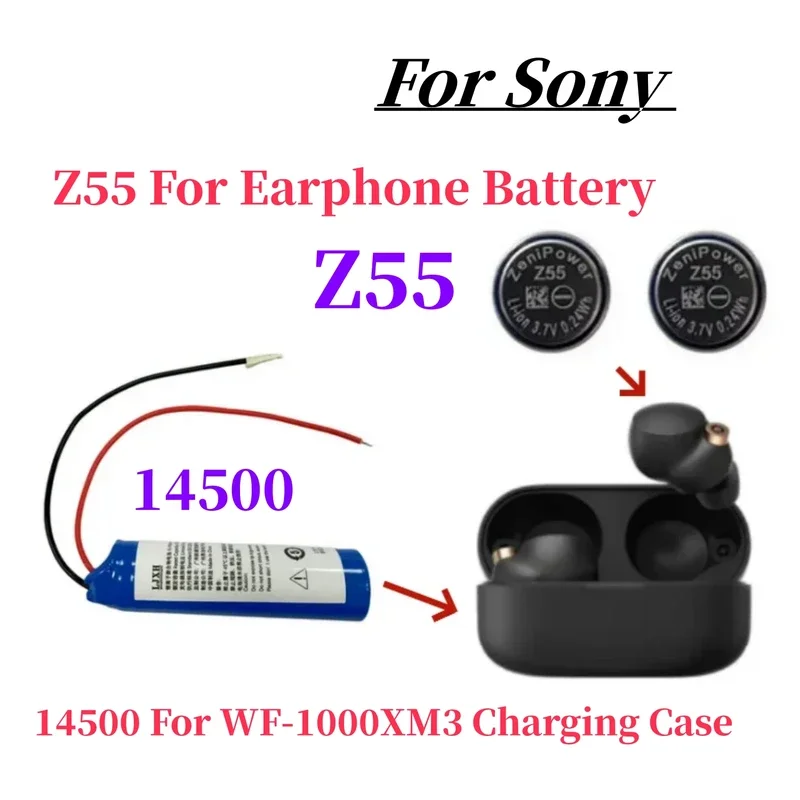 Новый аккумулятор Z55 для наушников Sony WF-1000XM3 WF-SP900 WF-SP700N WF-1000X TWS CP1254
Новый аккумулятор Z55 для наушников Sony WF-1000XM3 WF-SP900 WF-SP700N WF-1000X TWS CP1254