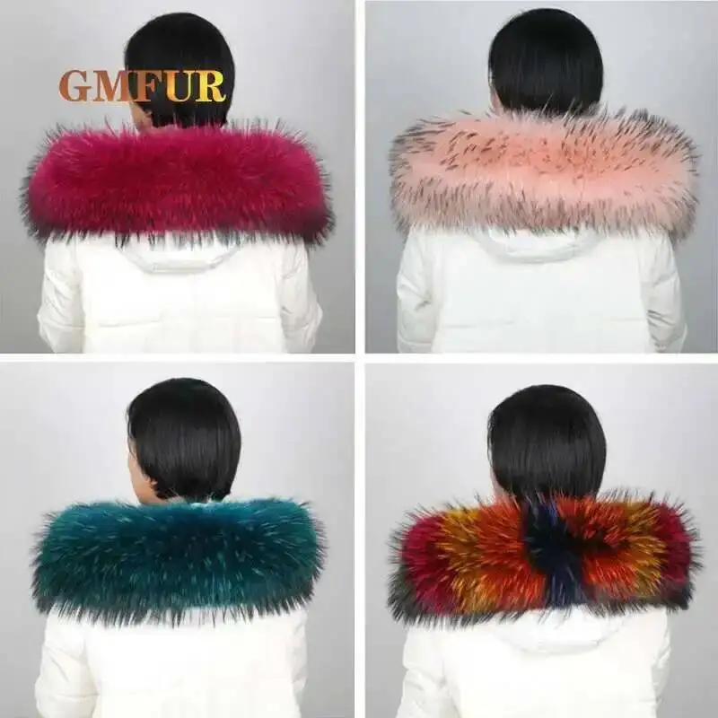 Real Fur Collar 100% Genuine Raccoon Fur Scarf Natural Big Size Raccoon Fur Scarf Neck Warm Shawl Femme Parkas Coats Cap Collar
Real Fur Collar 100% Genuine Raccoon Fur Scarf Natural Big Size Raccoon Fur Scarf Neck Warm Shawl Femme Parkas Coats Cap Collar