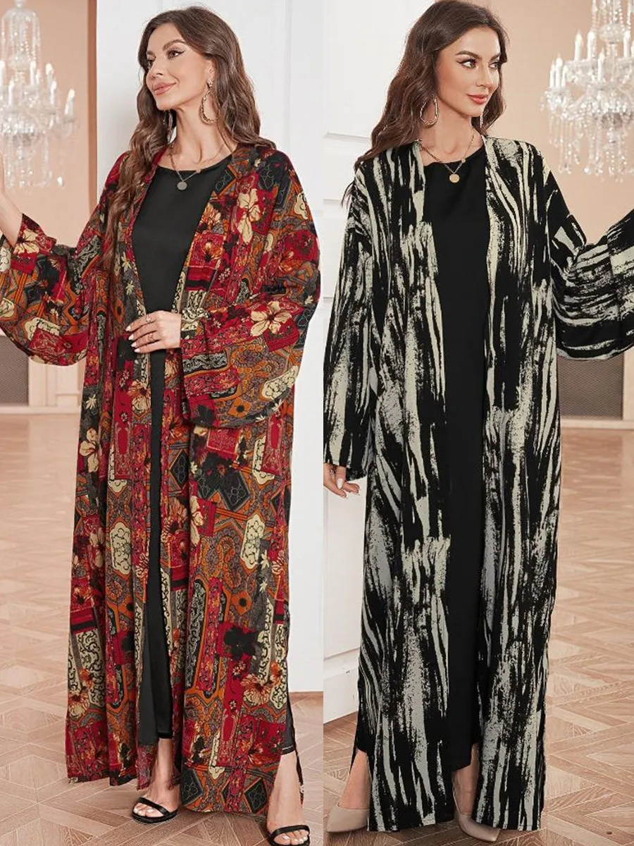 Muslim Women Dubai Abaya kebaya Luxury Printed Long Dress Kimono Cardigan Ramadan Robe Kaftan Femme Musulmane Islam Clothing
Muslim Women Dubai Abaya kebaya Luxury Printed Long Dress Kimono Cardigan Ramadan Robe Kaftan Femme Musulmane Islam Clothing