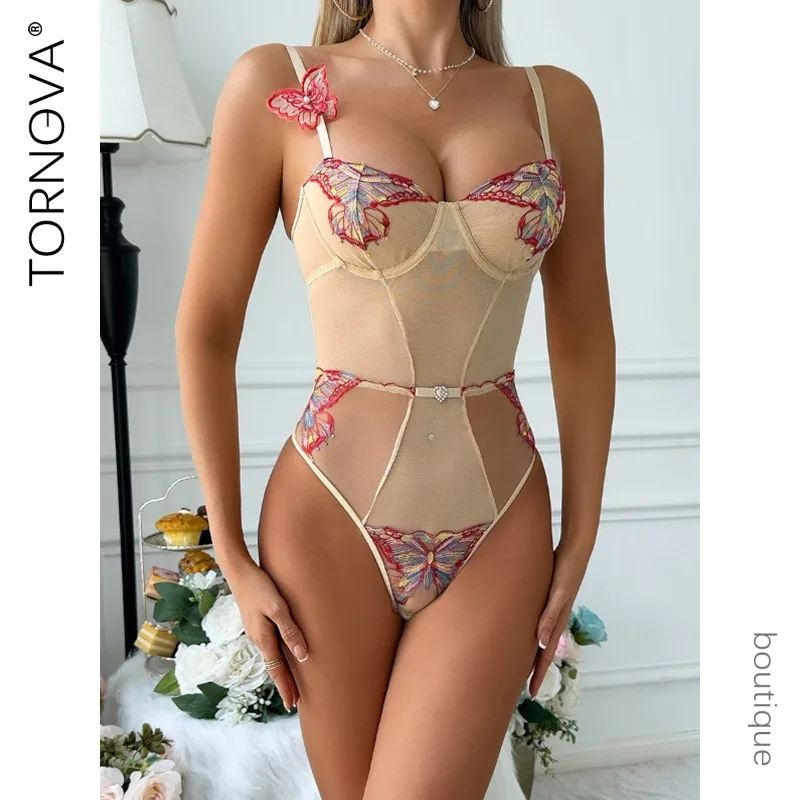 Tornova Sexy Interesting Lingerie Onesie for Women Embroidery Patchwork Mesh See-through 3D Butterfly Sexy Women's Lingerie New
Tornova Sexy Interesting Lingerie Onesie for Women Embroidery Patchwork Mesh See-through 3D Butterfly Sexy Women's Lingerie New