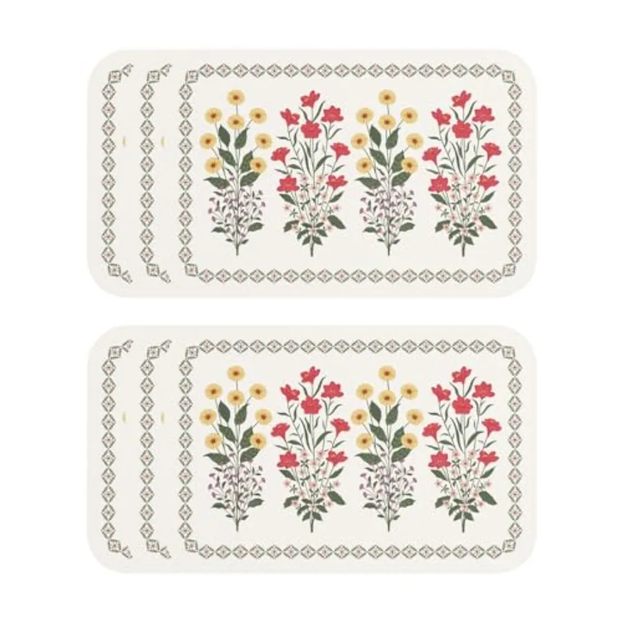Design Retngulr PV Plemts Set of 6olorful l Pttern Plemts Waterproof and Heat-Resistant Decoration for Kitchen Dining Party Hol
Design Retngulr PV Plemts Set of 6olorful l Pttern Plemts Waterproof and Heat-Resistant Decoration for Kitchen Dining Party Hol