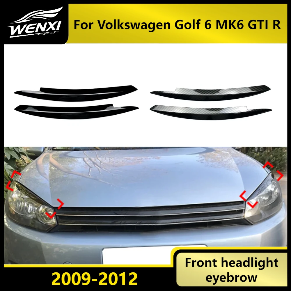 Headlight Eyebrows Eyelids Cover Fit For Volkswagen Golf 6 MK6 GTI R 2009-2012 ABS Black Car Styling Trim Anti Scratch
Headlight Eyebrows Eyelids Cover Fit For Volkswagen Golf 6 MK6 GTI R 2009-2012 ABS Black Car Styling Trim Anti Scratch
