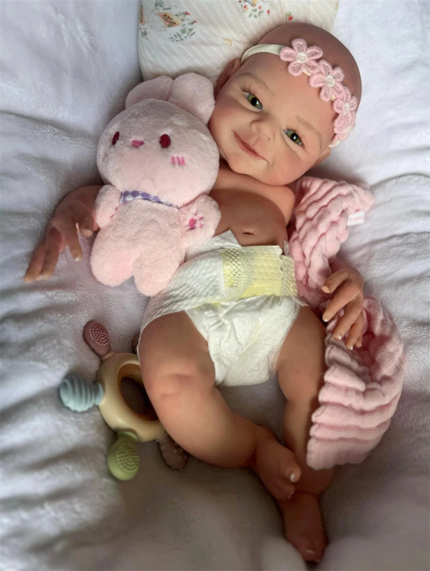 42CM Can Open Mouth Lovely Silicone Girl Doll With Painted Bald And Rooted Eyebrow Soft Touch Feeling Bebe Reborn Doll For Kid
42CM Can Open Mouth Lovely Silicone Girl Doll With Painted Bald And Rooted Eyebrow Soft Touch Feeling Bebe Reborn Doll For Kid