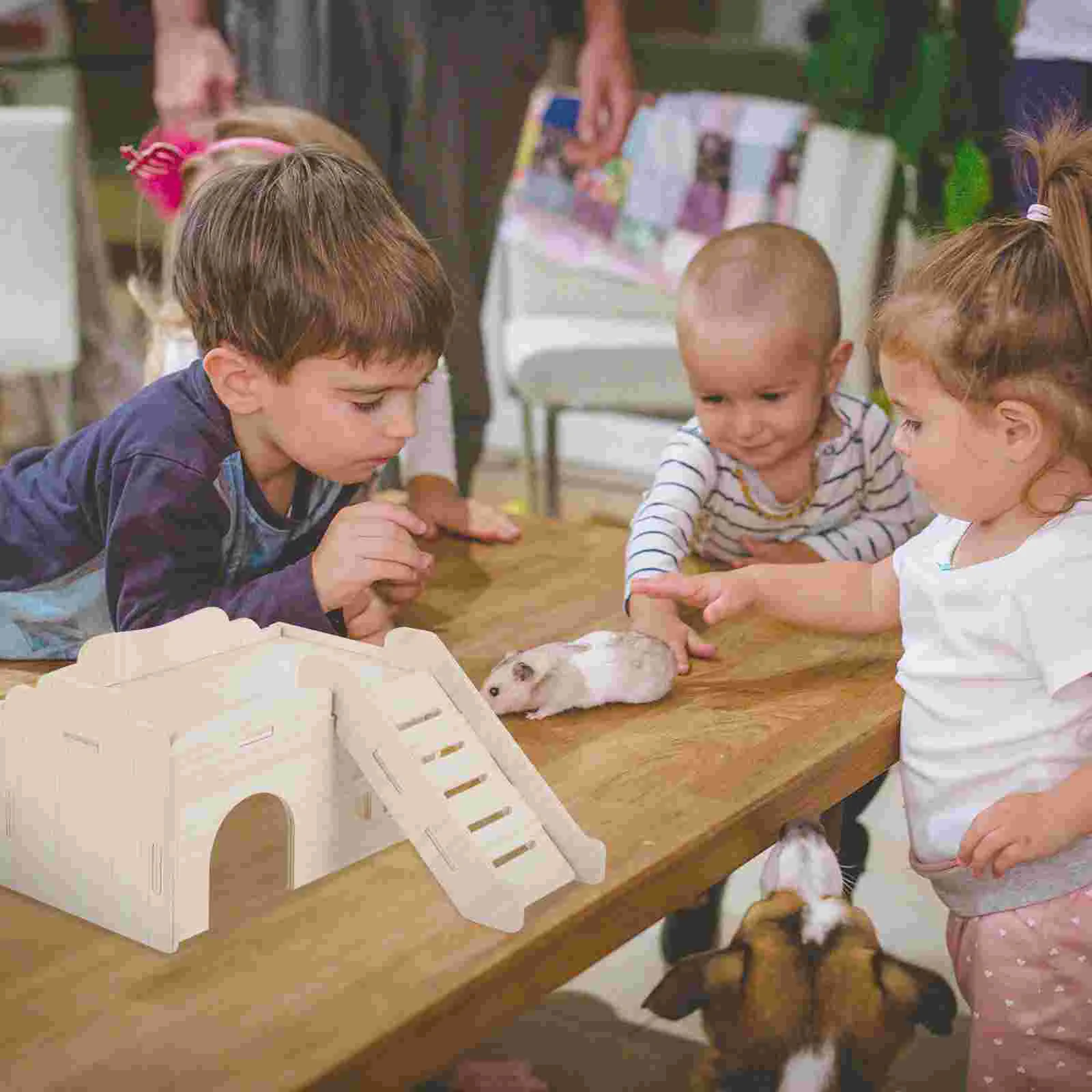 Wooden Hamster House Toys Cozy Breathable Pet Beds Accessories Natural Wood Small Animal Houses Cage Hideout
Wooden Hamster House Toys Cozy Breathable Pet Beds Accessories Natural Wood Small Animal Houses Cage Hideout