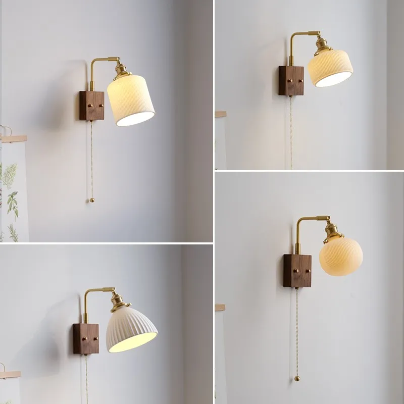 French medieval bedside lamp ceramic wall lamp modern simple living room wall lam p bedroom with switch advanced sense lam p
French medieval bedside lamp ceramic wall lamp modern simple living room wall lam p bedroom with switch advanced sense lam p