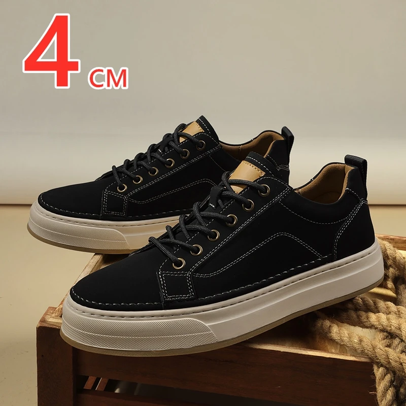 Genuine Leather Elevator Shoes Invisible Height Increasing Sports Man Hidden Heels 4CM Inner Increased Lift Shoes Men Sneakers
Genuine Leather Elevator Shoes Invisible Height Increasing Sports Man Hidden Heels 4CM Inner Increased Lift Shoes Men Sneakers