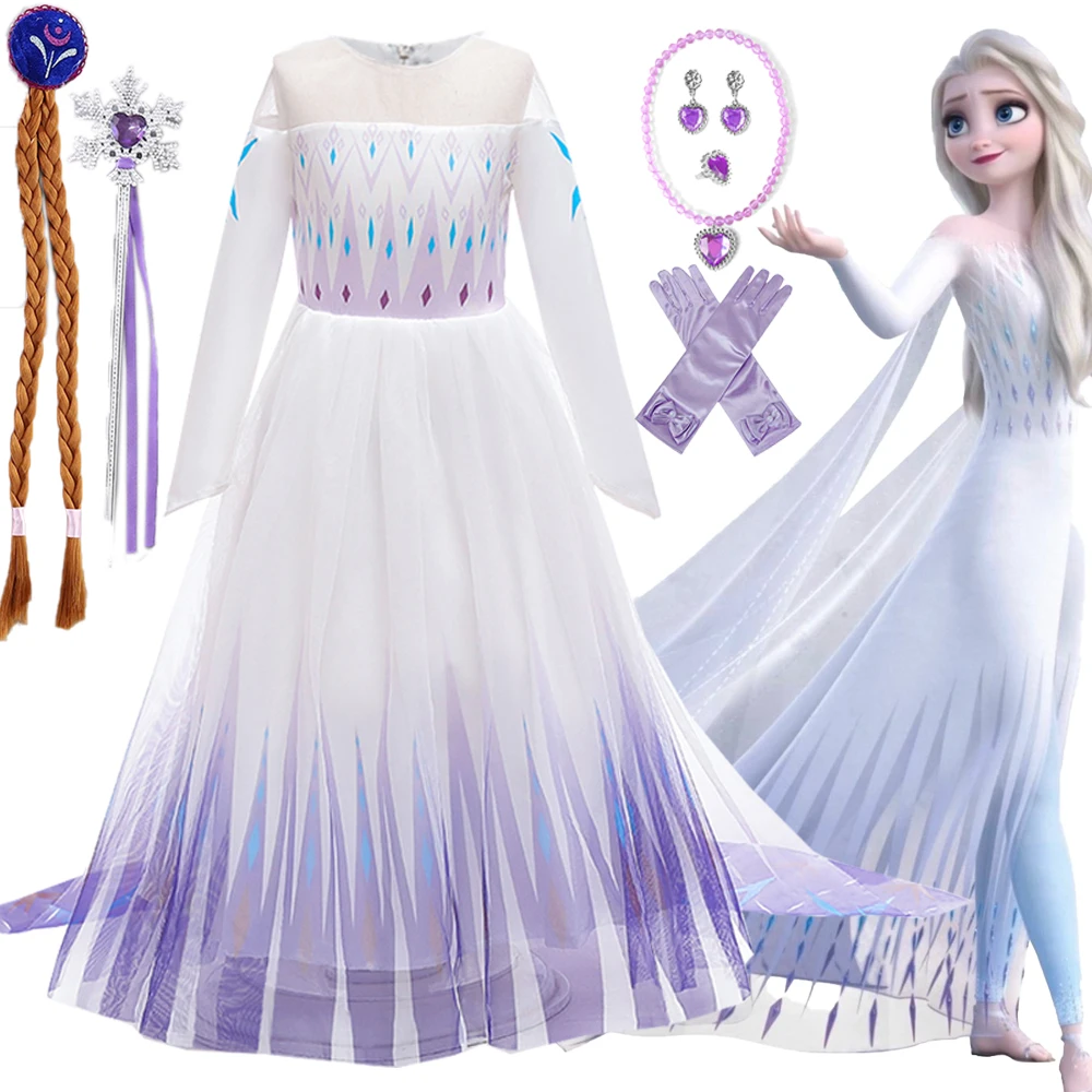 Carnival Snow Queen Costumes for Girls Anna Elsa Long Sleeve Princess Girl Party Dresses Cosplay Halloween Birthday Prom Vestido
Carnival Snow Queen Costumes for Girls Anna Elsa Long Sleeve Princess Girl Party Dresses Cosplay Halloween Birthday Prom Vestido