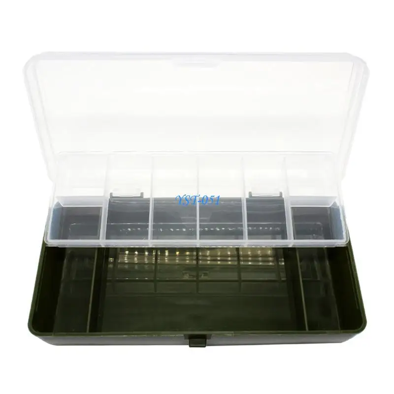 E15A Fishing Accessories Lure Bait Tool Box 11 Compartments Double-deck Storage Case
E15A Fishing Accessories Lure Bait Tool Box 11 Compartments Double-deck Storage Case