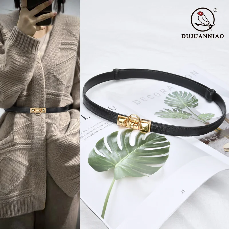 100% genuine real leather Adjustable elastic buckle lazy belt for women with waistband and sweater jacket women's decorative sli
100% genuine real leather Adjustable elastic buckle lazy belt for women with waistband and sweater jacket women's decorative sli