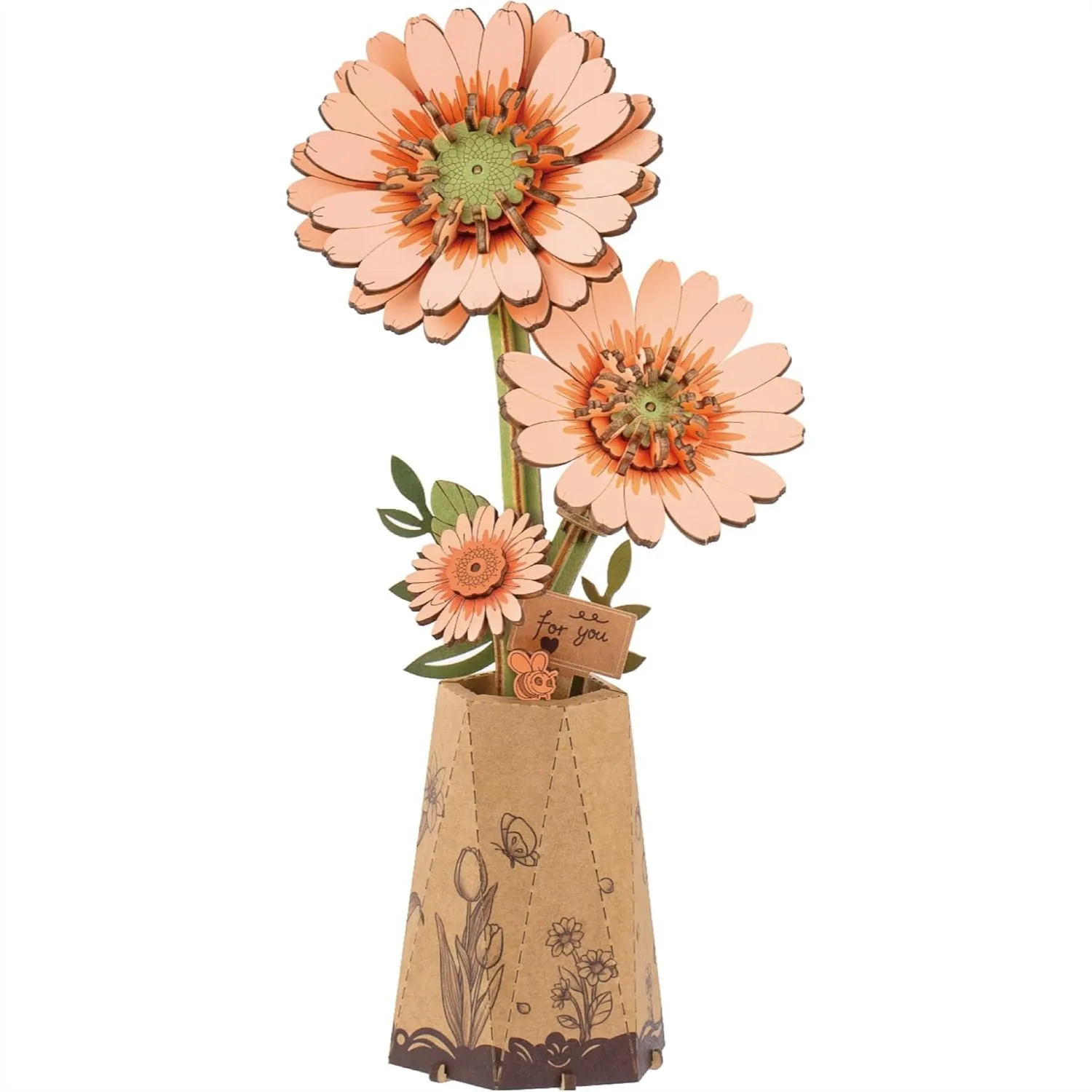 3D Puzzles for Adults, DIY Wooden Flower Building Set Craft Kits, Botanical Collection Home Decor, Mother's Day Gift - Orange
3D Puzzles for Adults, DIY Wooden Flower Building Set Craft Kits, Botanical Collection Home Decor, Mother's Day Gift - Orange