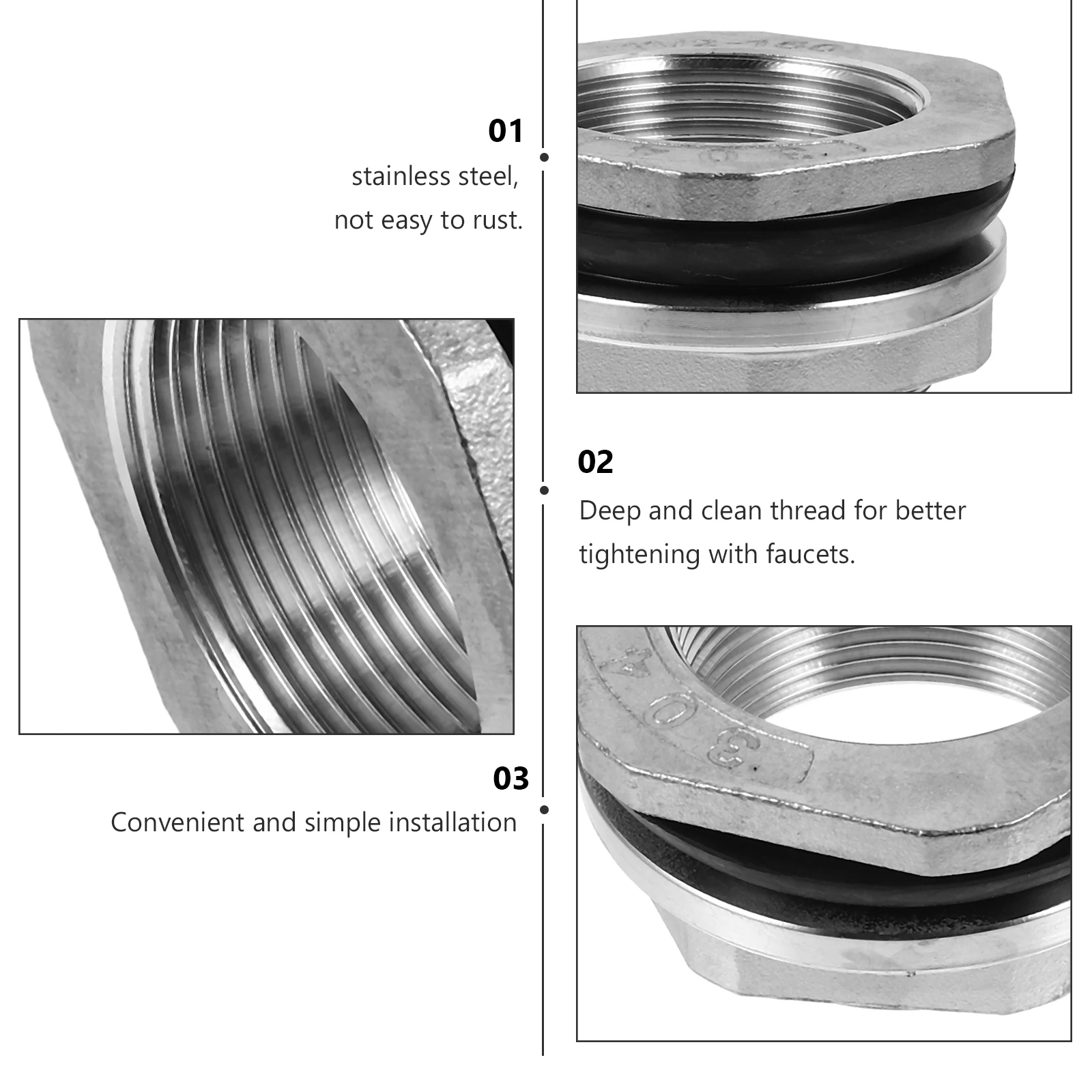 Stainless Steel Connector 304 Stainless Connectors Water Threaded Fittings 6mm Fitting Adapter For
Stainless Steel Connector 304 Stainless Connectors Water Threaded Fittings 6mm Fitting Adapter For