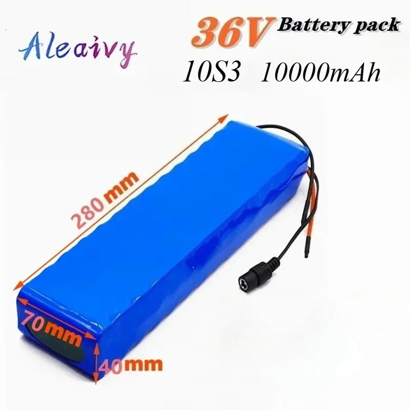 36V 10000mAh 10S3P 18650 battery pack suitable for 150W~350 W electric mobility tools with built-in lithium battery with BMS .
36V 10000mAh 10S3P 18650 battery pack suitable for 150W~350 W electric mobility tools with built-in lithium battery with BMS .