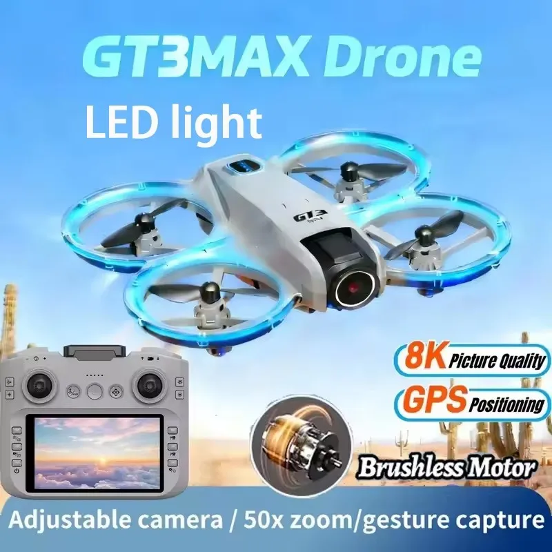 GT3 Max Drone 8k Hd аэрофотосъемка большой экран оптическое позиционирование потока бесщеточный интеллектуальный предотвращение препятствий новый
GT3 Max Drone 8k Hd аэрофотосъемка большой экран оптическое позиционирование потока бесщеточный интеллектуальный предотвращение препятствий новый