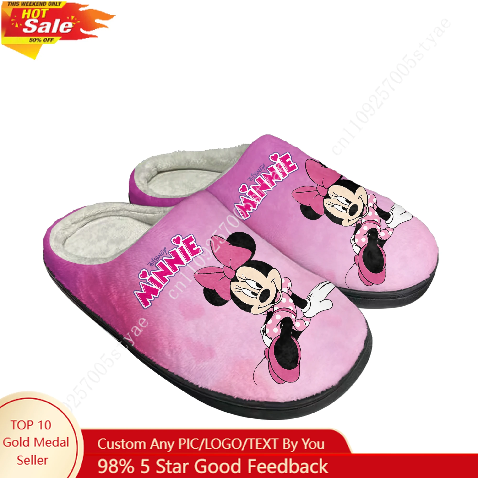 Disney Minnie Mouse Plush cotton slippers Mens Womens winter Home Keep warm indoor Slippers
Disney Minnie Mouse Plush cotton slippers Mens Womens winter Home Keep warm indoor Slippers