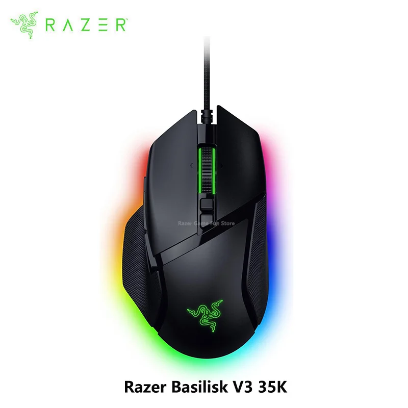Оригинальная полностью настраиваемая эргономичная игровая мышь RGB Razer Basilisk V3 35K — 13 настраиваемых управления — колесо HyperScroll Tilt Wheel
Оригинальная полностью настраиваемая эргономичная игровая мышь RGB Razer Basilisk V3 35K — 13 настраиваемых управления — колесо HyperScroll Tilt Wheel