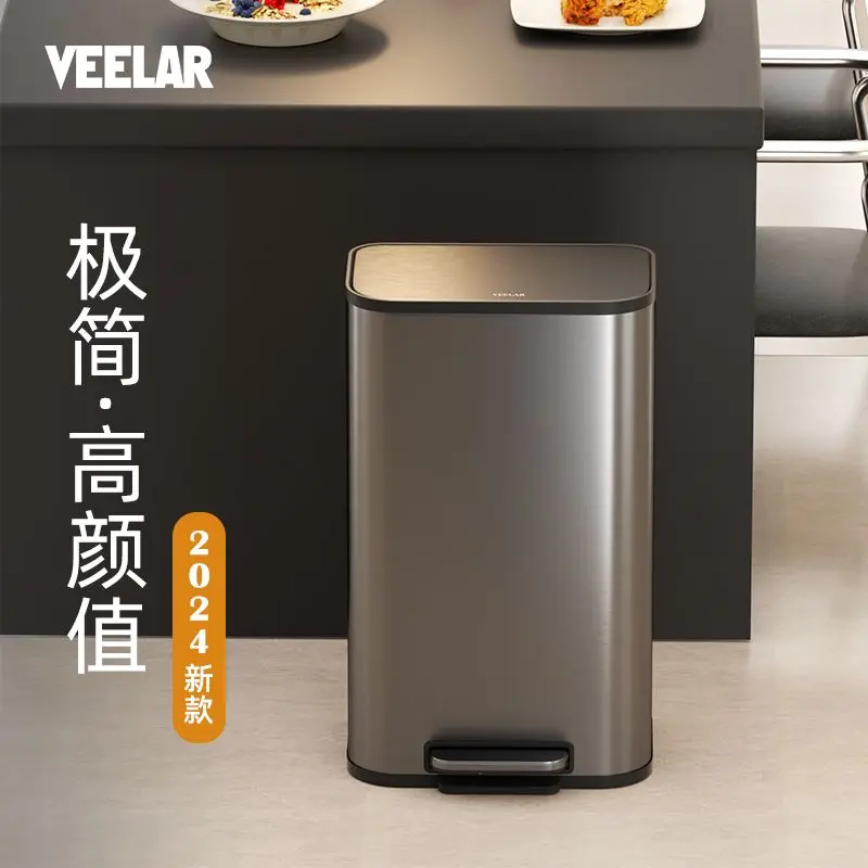 Large Stainless Steel Kitchen Trash Can with Foot Pedal - High Capacity, Premium Design for Home & Living Room Garbage Can
Large Stainless Steel Kitchen Trash Can with Foot Pedal - High Capacity, Premium Design for Home & Living Room Garbage Can