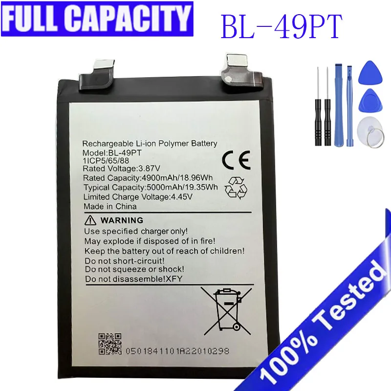 New 5000mAh BL-49PT Replacement Battery For Tecno Pova 5 Pro, LH8n For Infinix Note 30 X6833B Phone Batteries
New 5000mAh BL-49PT Replacement Battery For Tecno Pova 5 Pro, LH8n For Infinix Note 30 X6833B Phone Batteries