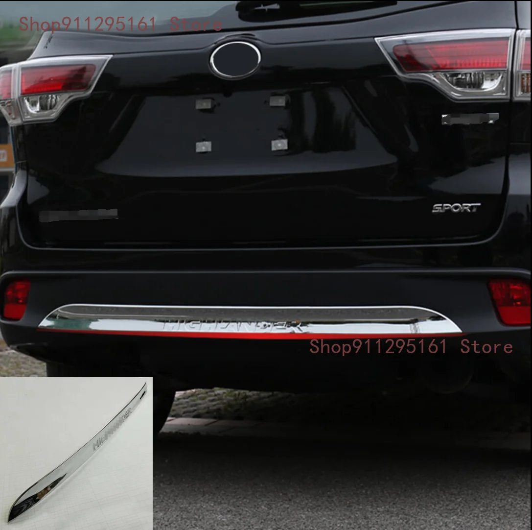 1pCS For Toyota Highlander 2015-2019 Chrome Rear Bumper Cover decoration protector Trim car accessories
1pCS For Toyota Highlander 2015-2019 Chrome Rear Bumper Cover decoration protector Trim car accessories