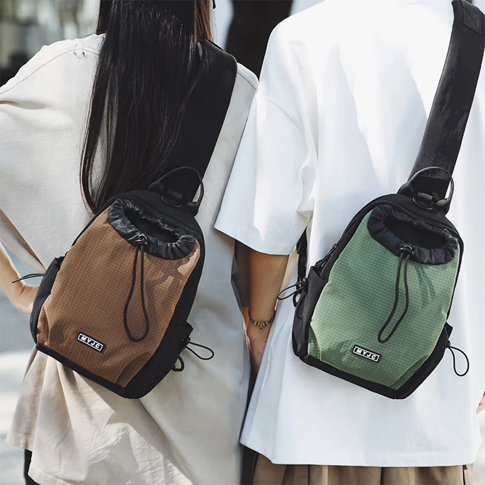 Korean Style Multi-Color Grid Sling Bag,Casual Drawstring Crossbody Chest Bag for Men and Women,Perfect for Streetwear and Daily
Korean Style Multi-Color Grid Sling Bag,Casual Drawstring Crossbody Chest Bag for Men and Women,Perfect for Streetwear and Daily