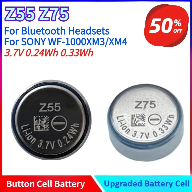 Новый Z55 Z75 3,7 В 0,24 Втч/0,33 Втч аккумуляторная батарея для Bluetooth-гарнитур для SONY WF-1000XM3/XM4 аккумулятор для наушников
Новый Z55 Z75 3,7 В 0,24 Втч/0,33 Втч аккумуляторная батарея для Bluetooth-гарнитур для SONY WF-1000XM3/XM4 аккумулятор для наушников