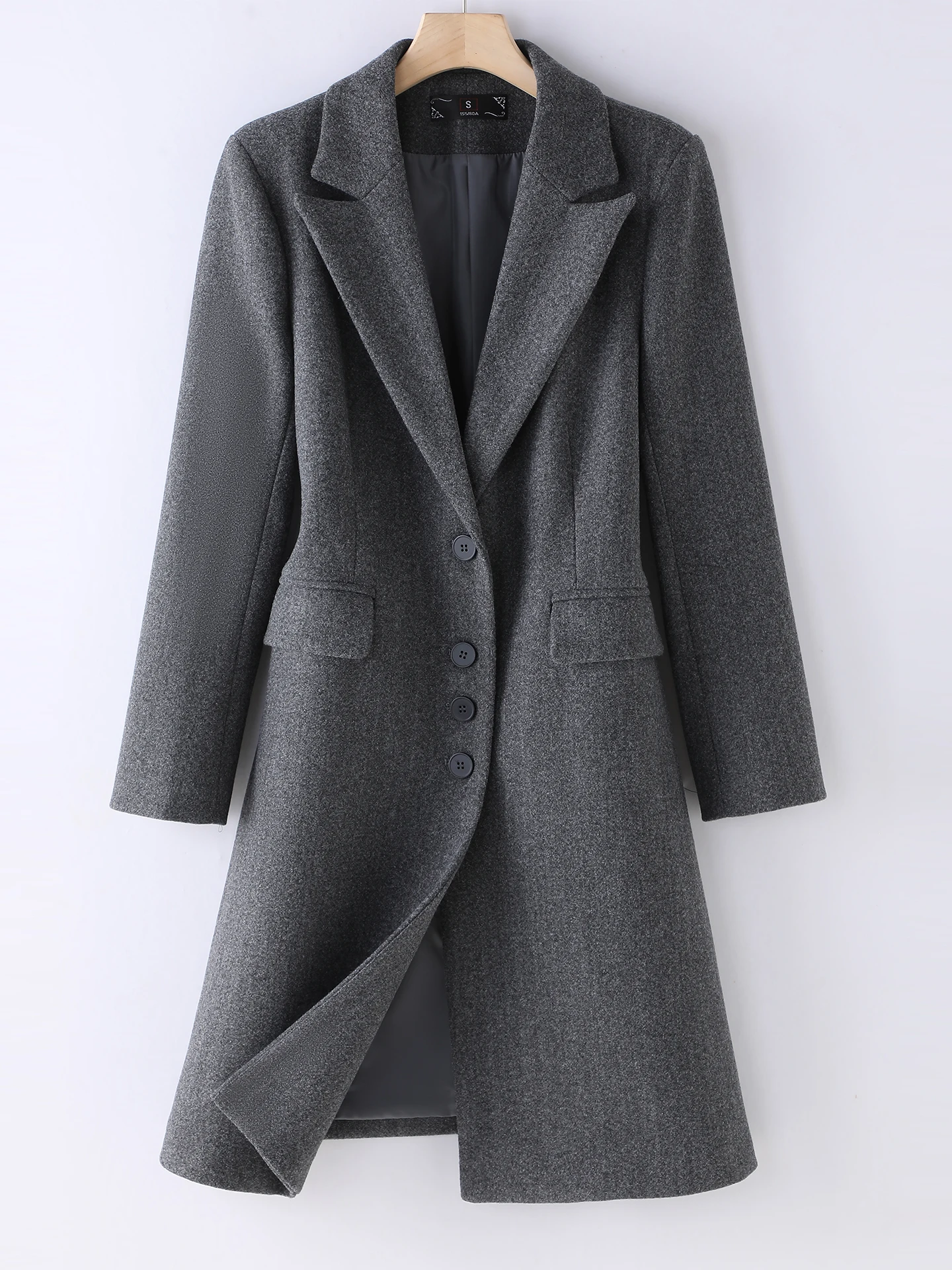 Женское шерстяное пальто осенне-зимнее, утепленное, повседневное, длинное, на пуговицах, теплое, для офиса, модное, элегантное
Женское шерстяное пальто осенне-зимнее, утепленное, повседневное, длинное, на пуговицах, теплое, для офиса, модное, элегантное