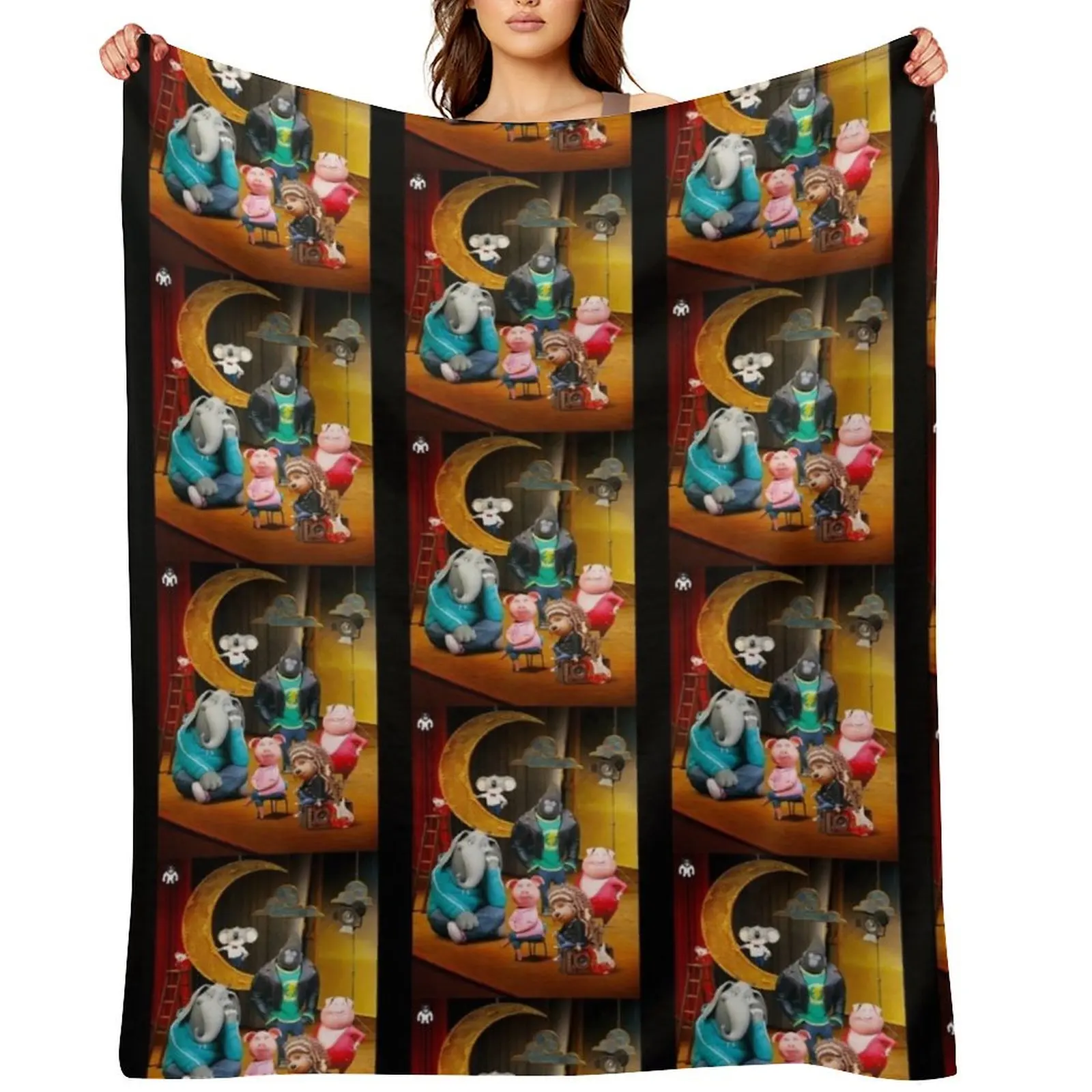 Sing (2016) Movie Poster Throw Blanket Moving bed plaid Decoratives Heavy Blankets
Sing (2016) Movie Poster Throw Blanket Moving bed plaid Decoratives Heavy Blankets
