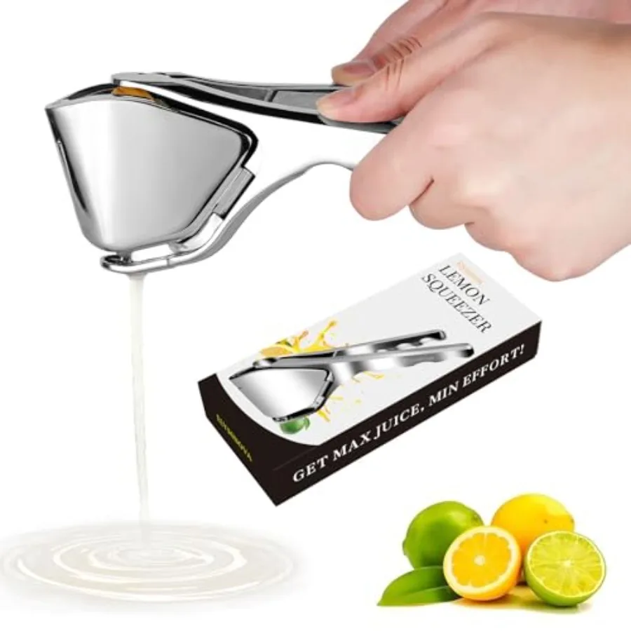 Lemon Squeezer Stainless Steel, Heavy - duty Lime Squeezer, Manual Citrus Squeezer, Manual Juicer That Easily Squeezes Out All
Lemon Squeezer Stainless Steel, Heavy - duty Lime Squeezer, Manual Citrus Squeezer, Manual Juicer That Easily Squeezes Out All