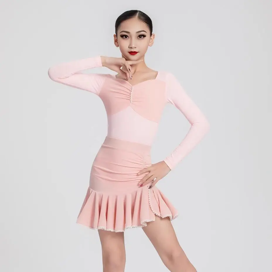 Kids Samba Rumba Latin Dance Competition Dresses Girls Long Sleeves Latin Dance Dress Children Ballroom Dance Wear SL12107
Kids Samba Rumba Latin Dance Competition Dresses Girls Long Sleeves Latin Dance Dress Children Ballroom Dance Wear SL12107