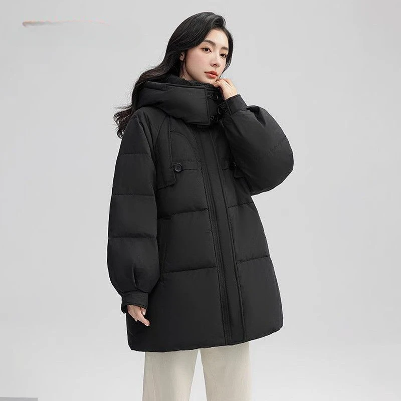 Women Down Jacket Medium Length Ultra-thick White Duck Puffer Hooded Female Warm Coats Winter Overcoat 2023 New Fashion B110
Women Down Jacket Medium Length Ultra-thick White Duck Puffer Hooded Female Warm Coats Winter Overcoat 2023 New Fashion B110