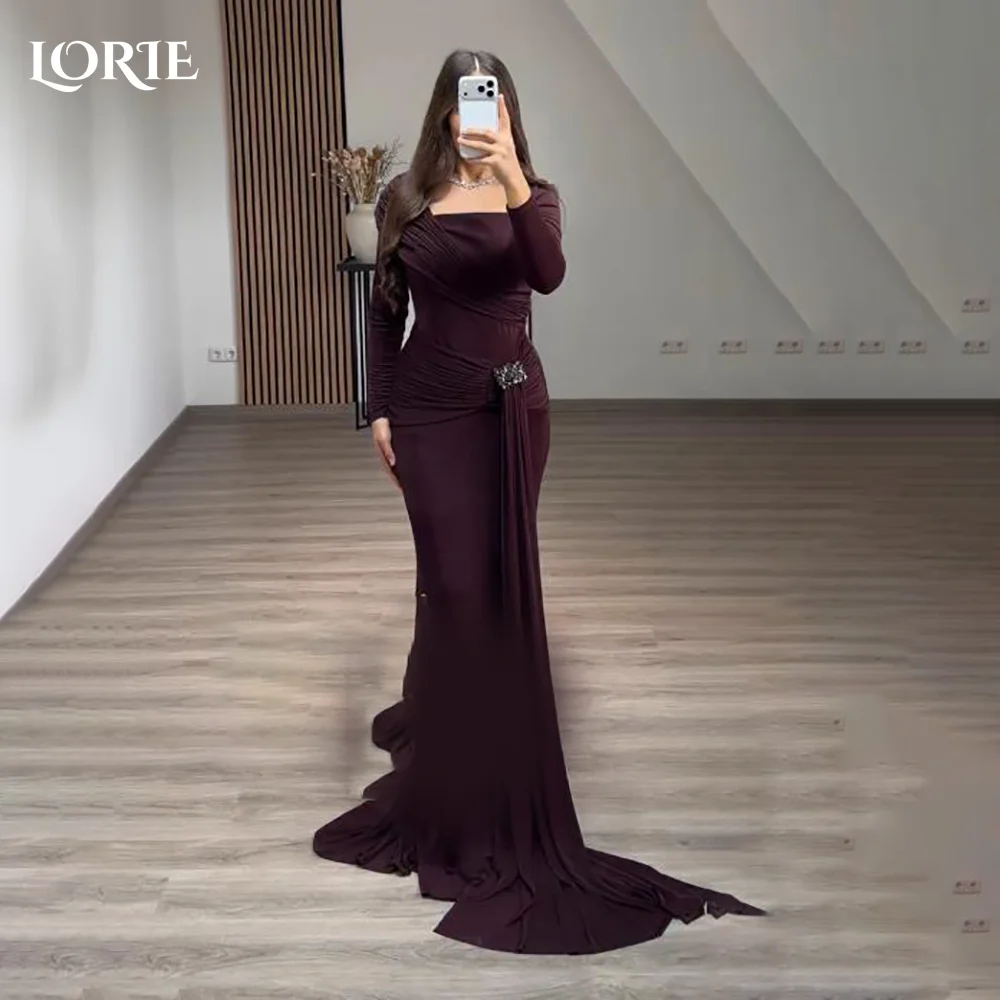 LORIE Muslim Crepe Evening Dress A-Line Flared Sleeve Bobycon Prom Dress Long Sleeve Party Gown Customized Brithdays Dress
LORIE Muslim Crepe Evening Dress A-Line Flared Sleeve Bobycon Prom Dress Long Sleeve Party Gown Customized Brithdays Dress