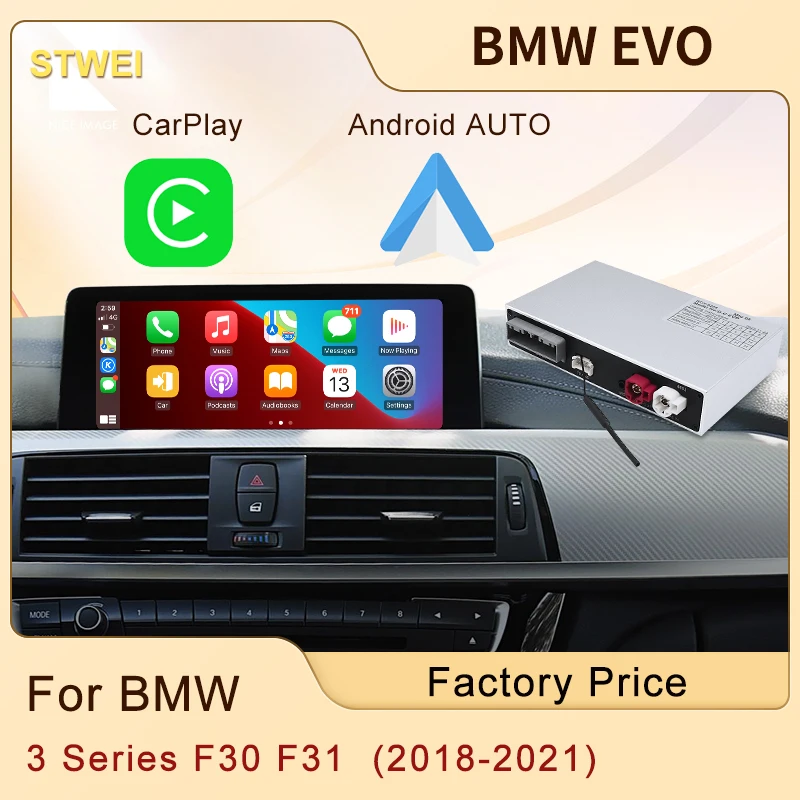 STWEI Wireless Apple CarPlay Module Box For BMW EVO 3 Series F30 F31 2018-2021 Car Android Auto Mirror Link Front Rear Camera
STWEI Wireless Apple CarPlay Module Box For BMW EVO 3 Series F30 F31 2018-2021 Car Android Auto Mirror Link Front Rear Camera