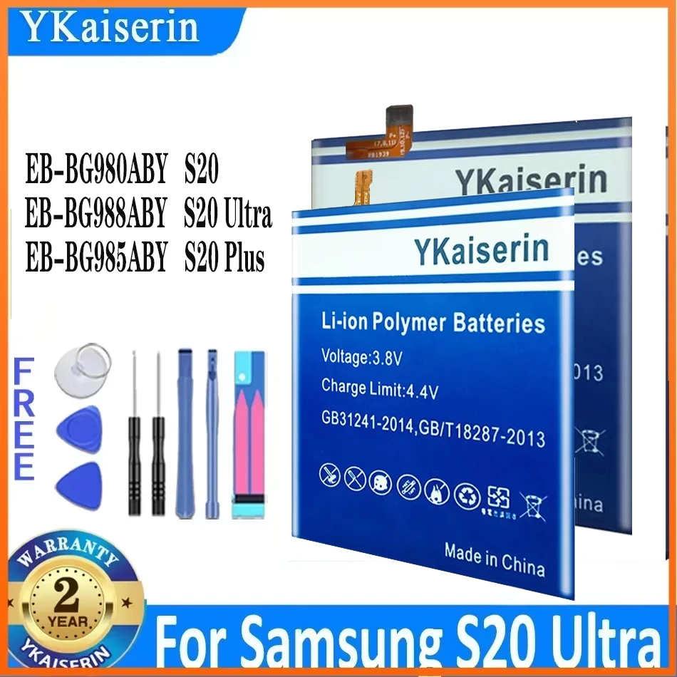YKaiserin EB-BG980ABY EB-BG985ABY EB-BG988ABY Battery for Samsung Galaxy S20+ S20 Plus/Ultra S20Ultra Phone Batteries + NO
YKaiserin EB-BG980ABY EB-BG985ABY EB-BG988ABY Battery for Samsung Galaxy S20+ S20 Plus/Ultra S20Ultra Phone Batteries + NO