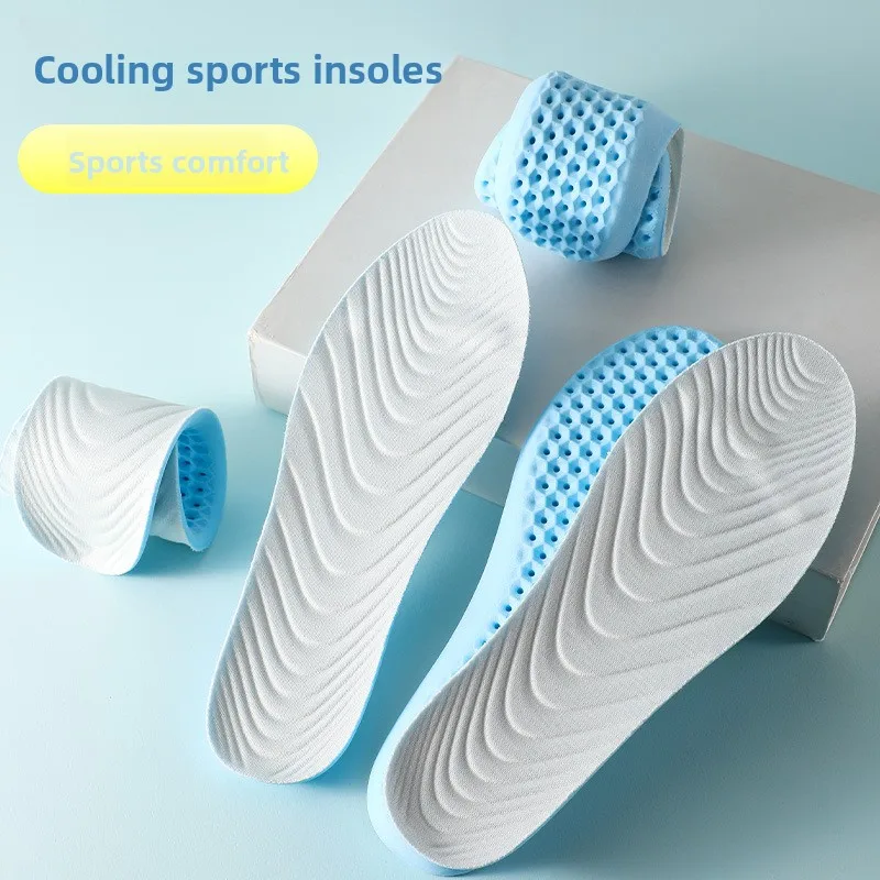 Summer Cool Sports Insoles Absorb Sweat, Breathable, Antibacterial, Deodorant, High Elastic, Shock Absorption and Comfort
Summer Cool Sports Insoles Absorb Sweat, Breathable, Antibacterial, Deodorant, High Elastic, Shock Absorption and Comfort