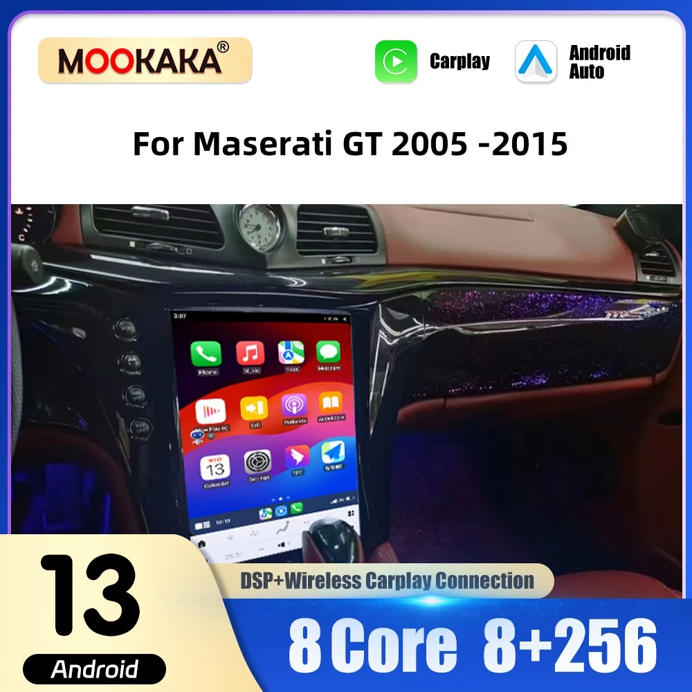 For Maserati GT 2005 -2015 Car Radio Multimedia Player Wireless Carplay Android Auto Autoradio Stereo GPS Navi Head Unit WiFi 4G
For Maserati GT 2005 -2015 Car Radio Multimedia Player Wireless Carplay Android Auto Autoradio Stereo GPS Navi Head Unit WiFi 4G
