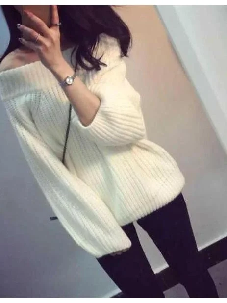 Свободный вязаный свитер с открытыми плечами для женщин, модный корейский стиль, длинный рукав, средней длины, топ из полиэфирного волокна 100%
Свободный вязаный свитер с открытыми плечами для женщин, модный корейский стиль, длинный рукав, средней длины, топ из полиэфирного волокна 100%