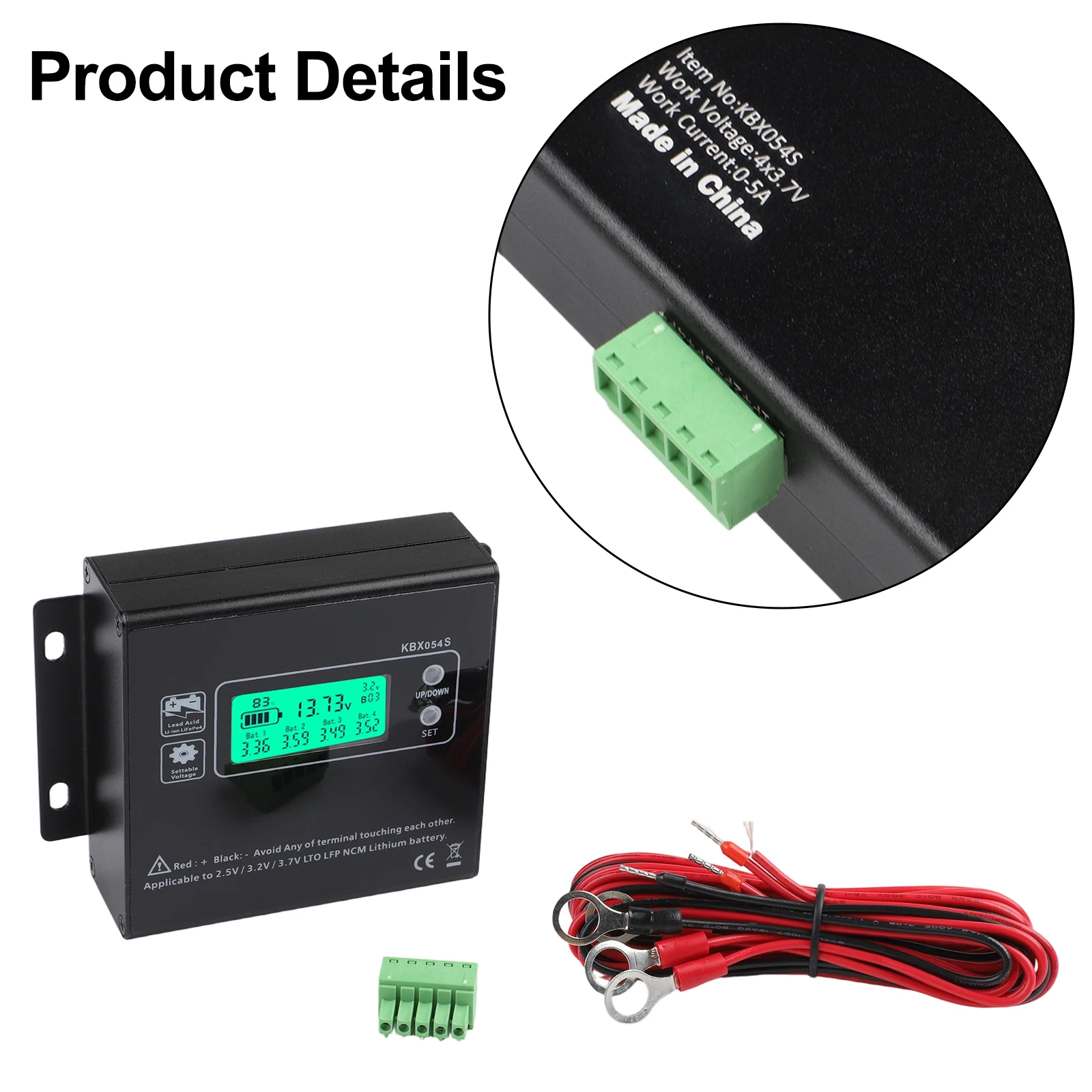 Автоматический балансир заряда KBX054S для последовательно соединенных литиевых аккумуляторов 3,2В/12,8В
Автоматический балансир заряда KBX054S для последовательно соединенных литиевых аккумуляторов 3,2В/12,8В