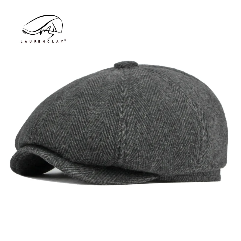 New Octagonal Cap Middle-aged And Elderly Cotton-padded Cap Peaked Cap British Retro Woolen Warm Ear Protection Beret Men
New Octagonal Cap Middle-aged And Elderly Cotton-padded Cap Peaked Cap British Retro Woolen Warm Ear Protection Beret Men