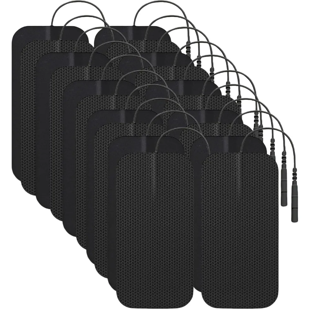 20 Pcs TENS Unit Electrode Pads, 2"x4" Reusable Rectangle Replacement Pads with 2mm Pin Connector Compatible with TENS 7000, AUV
20 Pcs TENS Unit Electrode Pads, 2"x4" Reusable Rectangle Replacement Pads with 2mm Pin Connector Compatible with TENS 7000, AUV