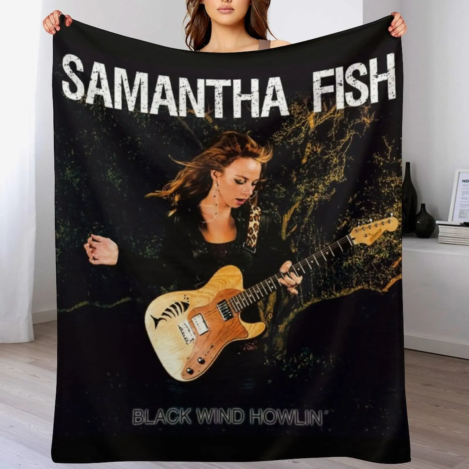 Samantha Fish black wind howlin Throw Blanket Portable Lightweight Blanket for Travel Camping
Samantha Fish black wind howlin Throw Blanket Portable Lightweight Blanket for Travel Camping