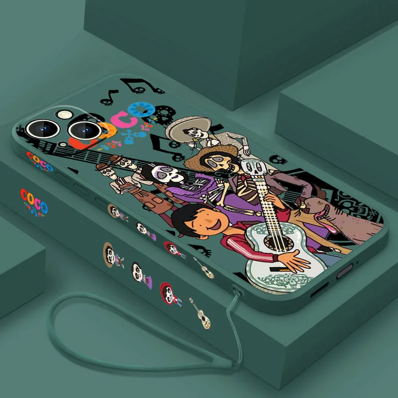 Disney Cute Coco Liquid Left Rope Phone Case For iPhone 15 14 13 12 11 Pro Max Mini X XR XS 8 7 Plus Silicone Shell Soft Cover
Disney Cute Coco Liquid Left Rope Phone Case For iPhone 15 14 13 12 11 Pro Max Mini X XR XS 8 7 Plus Silicone Shell Soft Cover