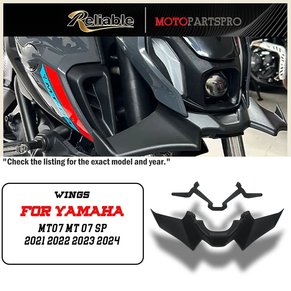 Fit For YAMAHA MT07 MT07 SP 2021 2022 2023 2024 Motorcycle Sport Downforce Naked Forntal Spoilers Aerodynamic Wing Deflector
Fit For YAMAHA MT07 MT07 SP 2021 2022 2023 2024 Motorcycle Sport Downforce Naked Forntal Spoilers Aerodynamic Wing Deflector
